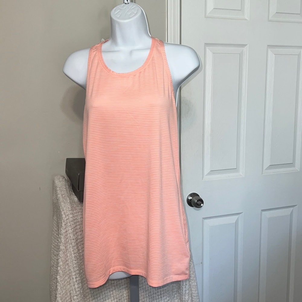NWOT women's Athleta peach tank top / work out top, Size S